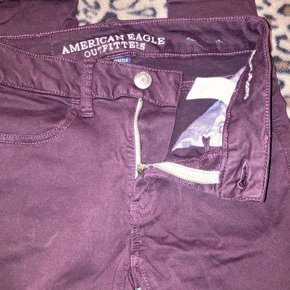 2 for $35 AMERICAN EAGLE Pants Women’s Size 00 Short AE HI-RISE JEGGINGS Sateen - Picture 3 of 11